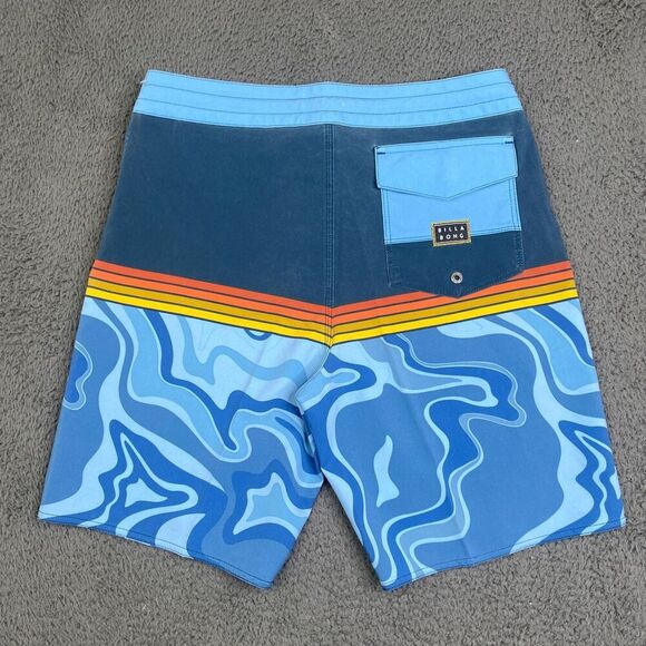 Billabong Lo Tides Board Shorts size 28 (30 Meas) Stretch Comfort Skater Surf - Picture 10 of 11